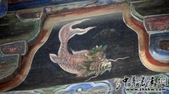 甘肃天水伏羲庙发现罕见彩绘古建《山海经》神兽图